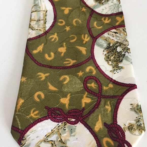Vintage Tru-West Rockmount Ranch Wear Silk Tie - Picture 7 of 7